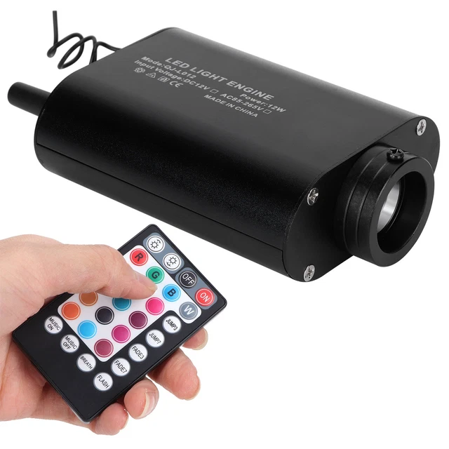 Moteur De Lumière à Fibre Optique Avec Télécommande 12W RGBW Plafonnier Pour BD