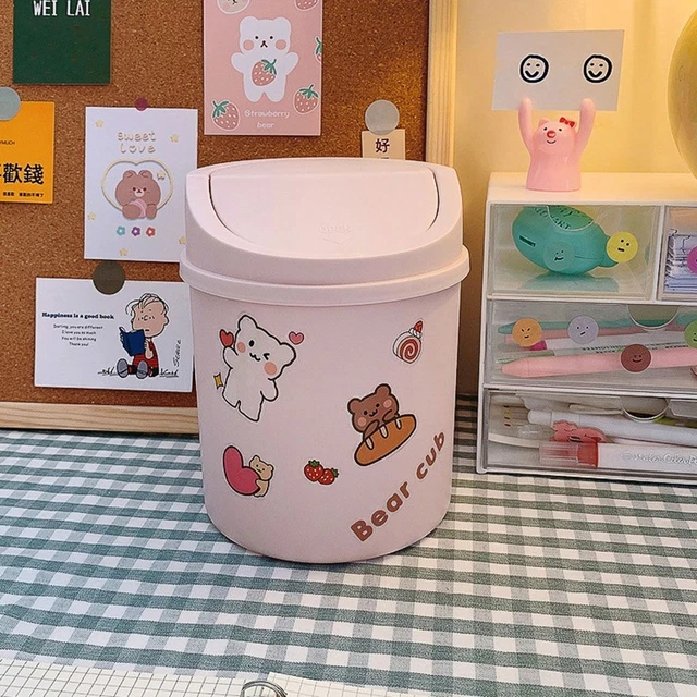 Desktop Dustbin Household Trash Can Garbage Bin Waste Bin Dustbin Basket