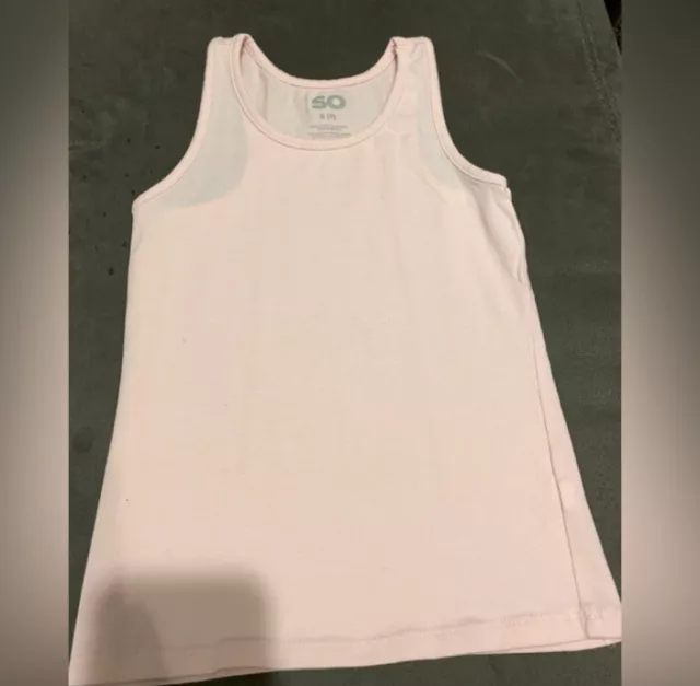 Baby Pink SO Brand Perfect Active Tank Top Girls Size Small (7)