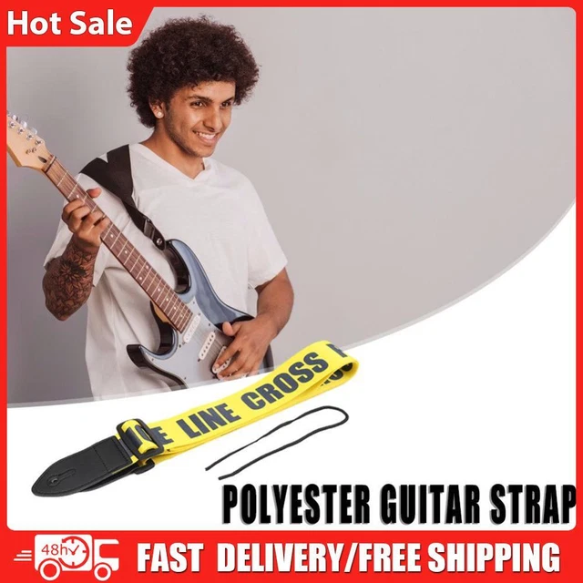 Guitar Strap Belt for Acoustic Electric Guitar Instrument Parts (Yellow)
