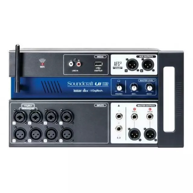Soundcraft Ui-12 Digital Mixer 12-input Remote Controlled