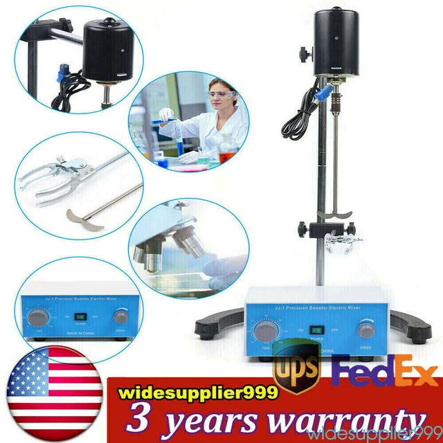 Electric Overhead Stirrer Mixer Drum Mix Biochemical Lab Tool Adjustable 220W
