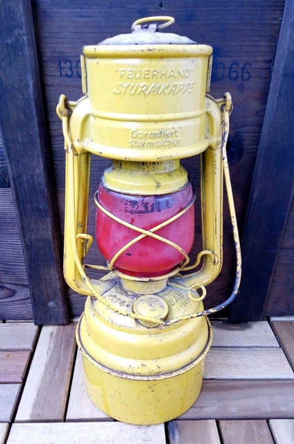 Ancienne Lampe à Tempête Allemande Feuerhand Nr.201, Fabriquée De 1931 A 1941