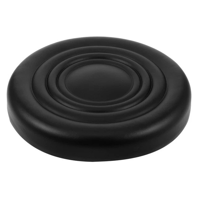 Coussin De Siège Rond Simili Cuir 40x4 Cm - Couleur Au Choix - Design Baril Pour Tabouret