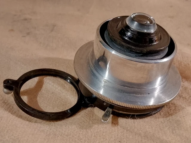 VINTAGE E. LEITZ Wetzlar Microscope Condenser Mikroskop Kondensor Iris ...