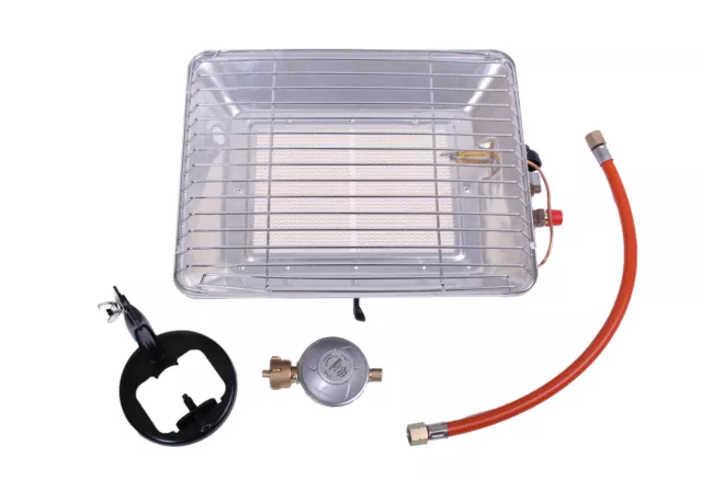 Gasheizstrahler Rothenberger ECO 4200 W Gasheizer Propan + Schlauch + Regler 2
