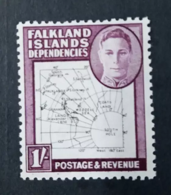 Falkland Islands Dependencies 1946-1949 Thin Map Sgg16 Mnh Cat £24