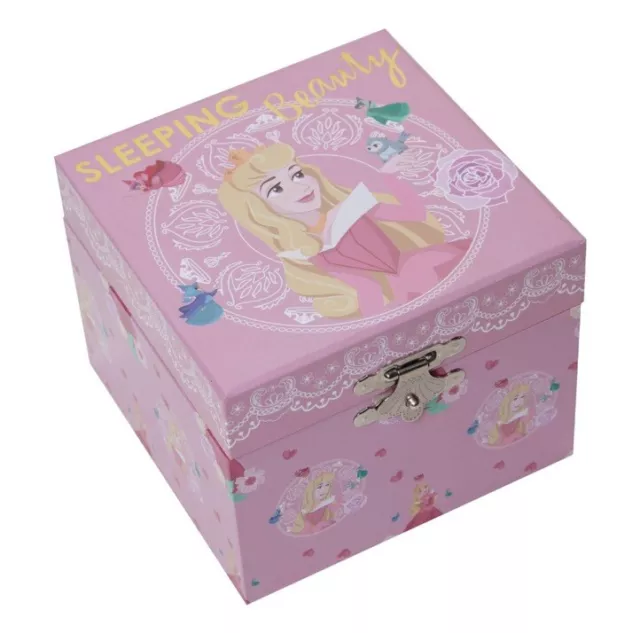 Disney Princess Musical Jewellery Box Aurora Pink Box