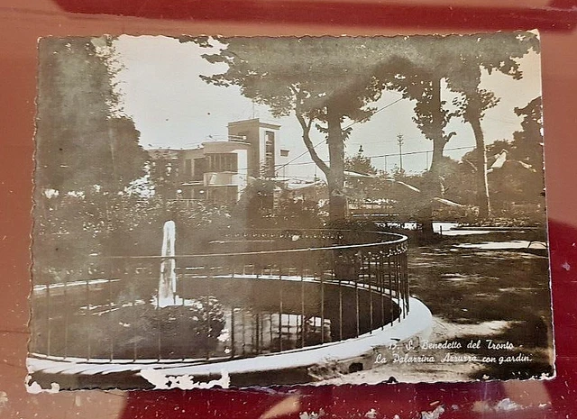 cartolina san benedetto del tronto la palazzina azzurra formato grande 1941