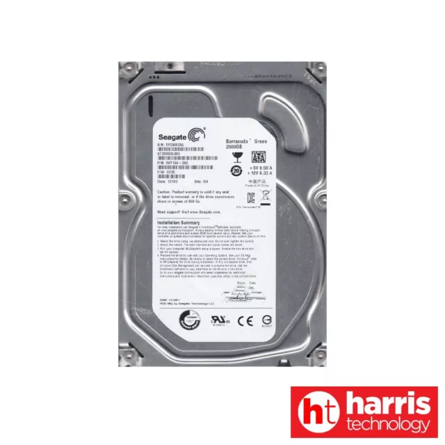 (USED) SEAGATE 3.5" 2TB SATA Hard Drive (ST2000DL003)