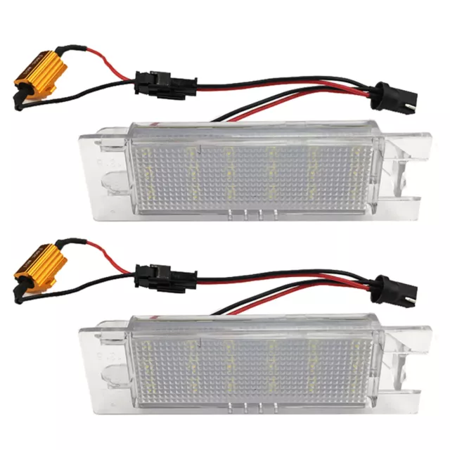 1Pair 18-LED License Number Plate LightS For Opel Zafira Astra Corsa Insignia