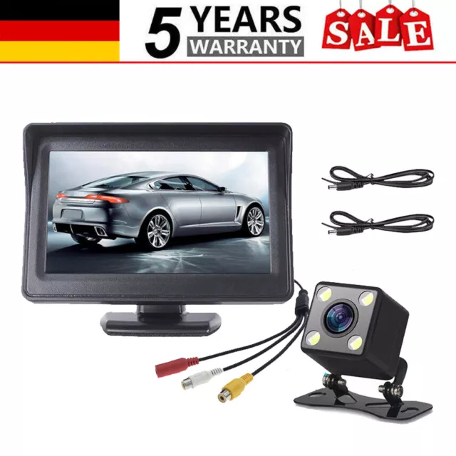 Digital Farb TFT LCD Display Auto Monitor Bildschirm für Rückfahrkamera Neu