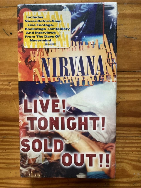 NIRVANA - LIVE Tonight Sold Out (VHS, 2000) $10.99 - PicClick CA