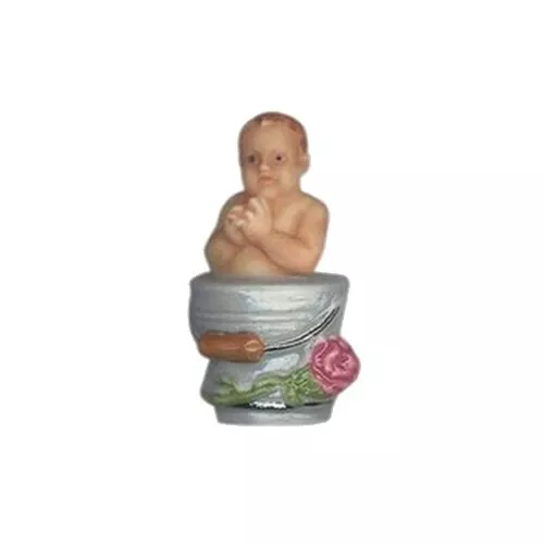 Fève de la série _ Joyeux babies _ Vitrine collection miniature porcelaine
