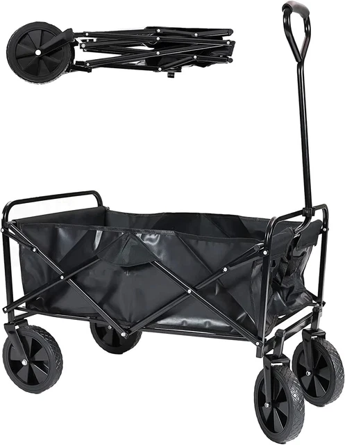 Carrello Spiaggia Devoko 332L - Pieghevole, Con Ruote Large E Porta Tutto Fino A 200kg, Ideale Per Escursioni