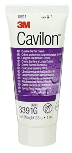 3M Cavilon Durable Barrier Cream Skin Protector 28g Tube 3391G