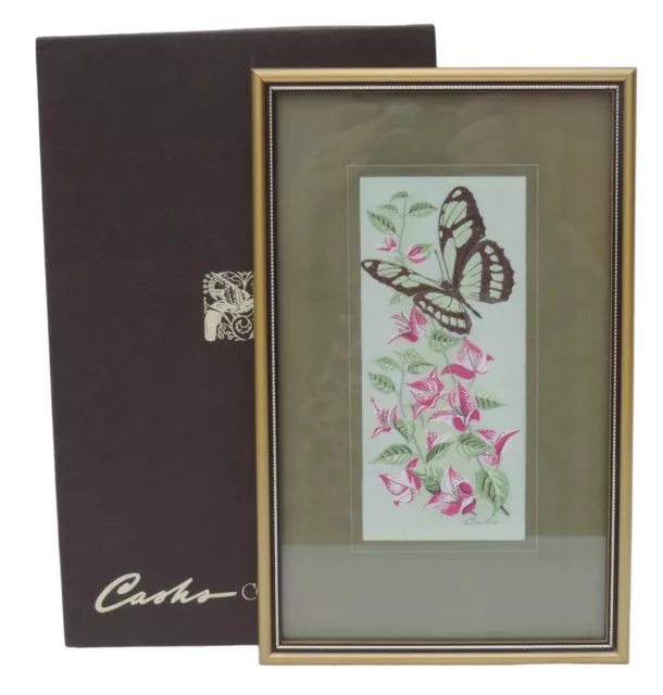 Cash's of Coventry Silk Woven Pictures - Butterflies - Green Helicon