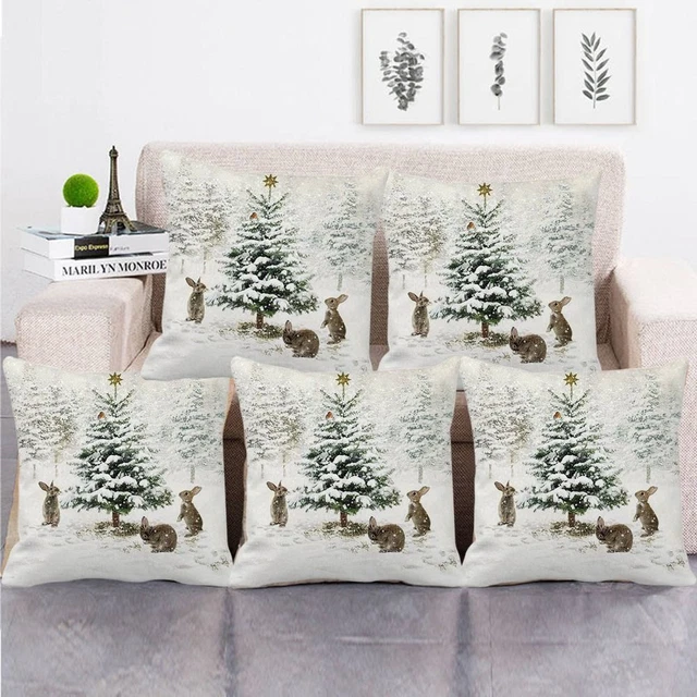 Navidad Natal Weihnachts kissen hüllen 45x45cm Pfirsich haut Kissen bezug