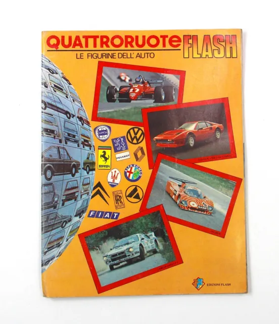 Album Figurine Vintage Quattroruote Flash Automobilismo da Collezione 1983 2