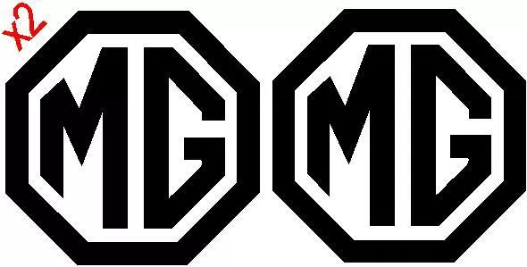 MG Logo x2 Decal / Sticker ZS ZR ZT MG3 MG6 TF  ( OFFER BUY ONE GET ONE FREE) 2