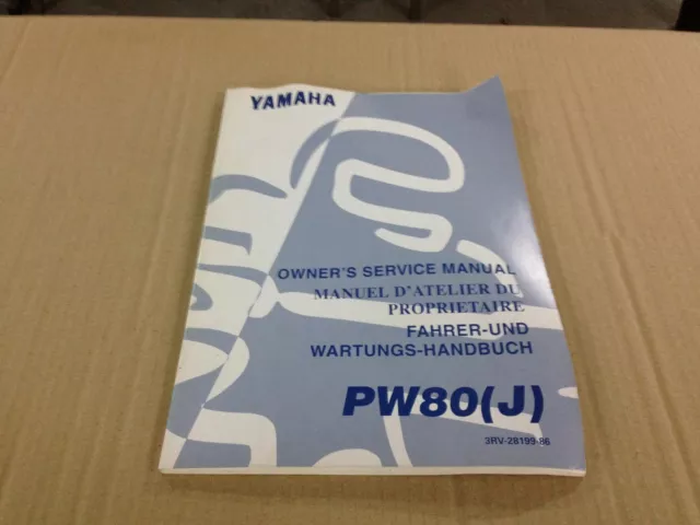 Revue technique Manuel Owner's service manual Yamaha PW80 (J)