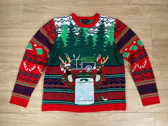 SUÉTER FEO NAVIDAD Blizzard Bay Reno Talla L Para Hombre Tejido