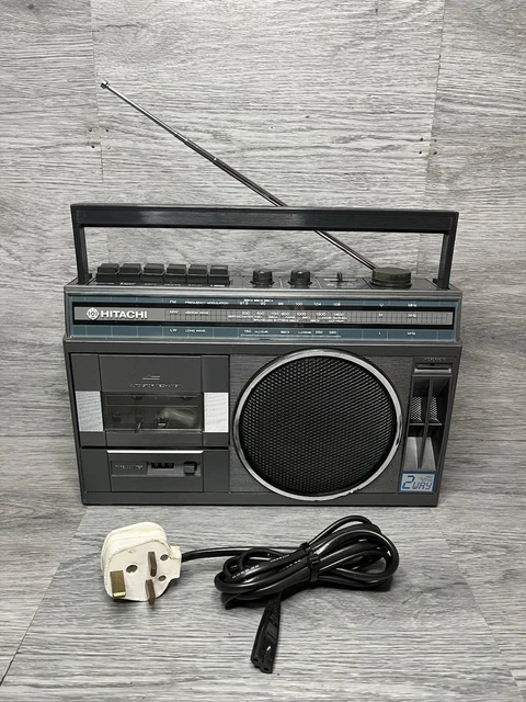 HITACHI BOOMBOX TRK-TRK-8300 PERDISCO vintage w/RAMSA WR-X01A