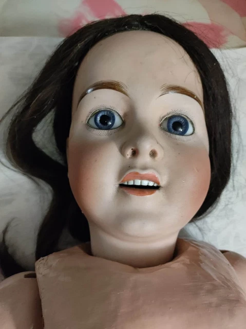 M-Christiane Bernaert-Poupée tête porcelaine moderne "Cécile" 55cmn