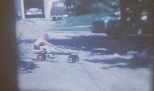 1958 8 mm video para el hogar vacaciones familiares Peter Pan Lodge Canadá y tren de juguete de Navidad