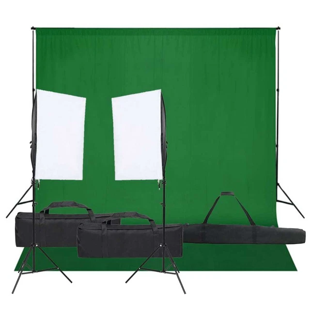 Kit per Studio Fotografico con Set di Luci e Fondale 5199397