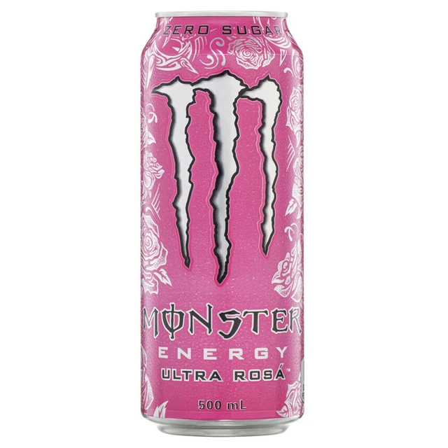 Ultra Rosa Can Design MONSTER ENERGY ULTRA Rosa Zero Sugar Can Boost Party Drinks Flavoured ...