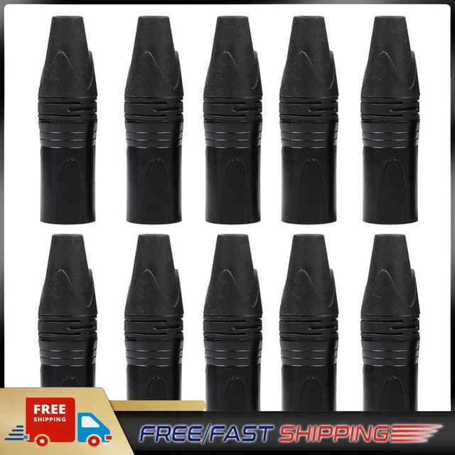 10pcs DIY Microphone XLR 3Pin Male Plug Connector Cable Solder Plug MIC Adapter