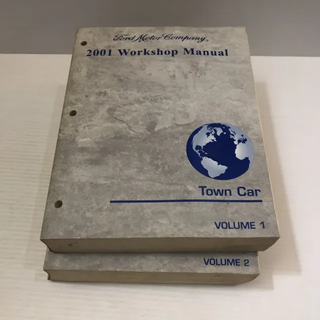 2001 Lincoln Town Car Service Shop Repair Manual 2 Vol Set