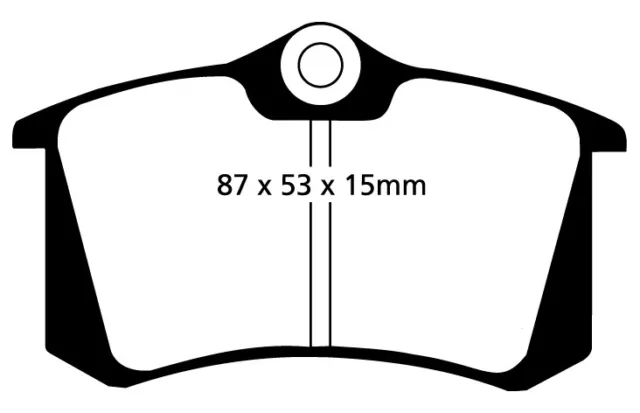 EBC Blackstuff Bremsbeläge Hinterachse DP680 für Seat Cordoba 1 2