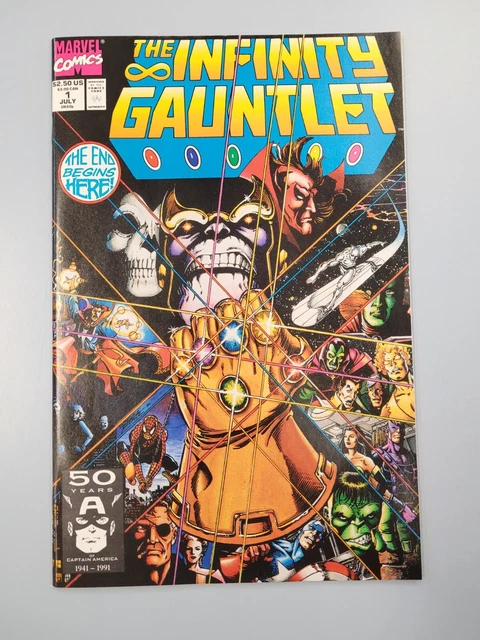 Infinity Gauntlet #1 (Marvel, 1991) VF/NM Jim Starlin George Perez - Thanos