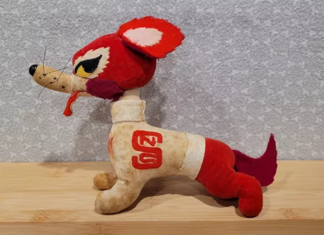 1960s Vintage Dakin Dream Pets North Carolina NC State Wolfpack Wolf Fox Plush