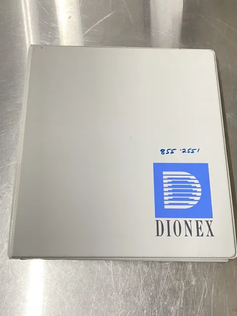 Dionex Chromatography Course Training - Users Guide / Instruction Book / Manual