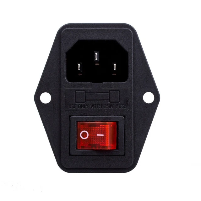 Switch Led 3 PIN LED Switch IEC320 Bartop Switch Interruptor Connector Maquina ...