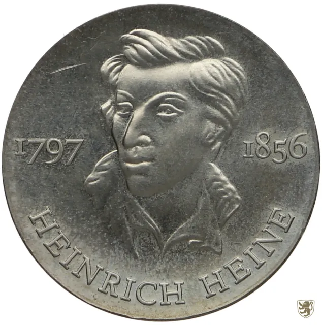 DDR, 10 Mark, 1972, Heinrich Heine, Jg. 1542, unzirkuliert