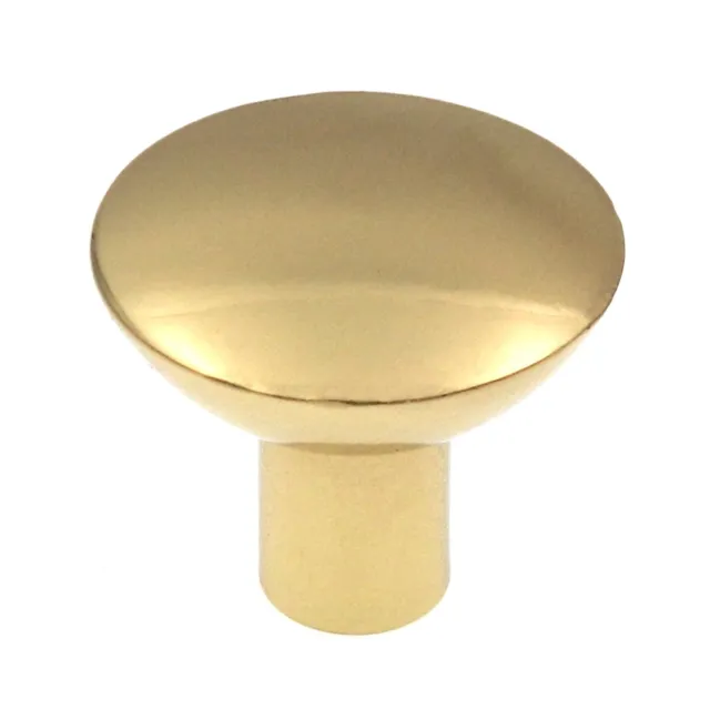 Amerock Hardware BP1416-3 Polished Brass Solid Brass 1 1/8" Cabinet Knob Pulls