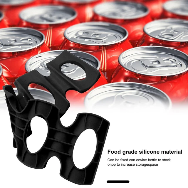 Estera de apilamiento de botellas plegable práctico estante de almacenamiento de cerveza de silicona suministros para el hogar