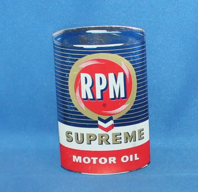 Rare Vintage RPM Supreme Motor Oil Tissue Wipes Chevron Standard Oil