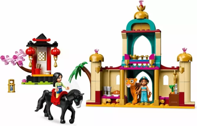 Disney LEGO Set 43208 Princesse Jasmine + Mulans Aventure Rare Collection Set 3