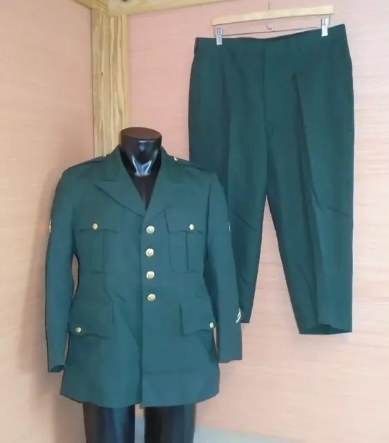 USGI US Army AG489 Class A Green Dress Uniform Set Size 42XS Coat and 34S Pants