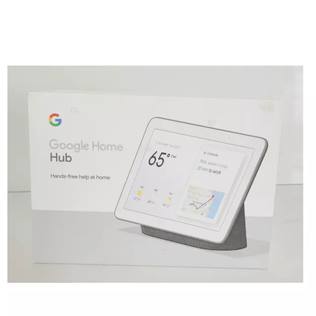 Google Home Hub White Unused In Box 7 Inch Screen Android and iOS Bluetooth
