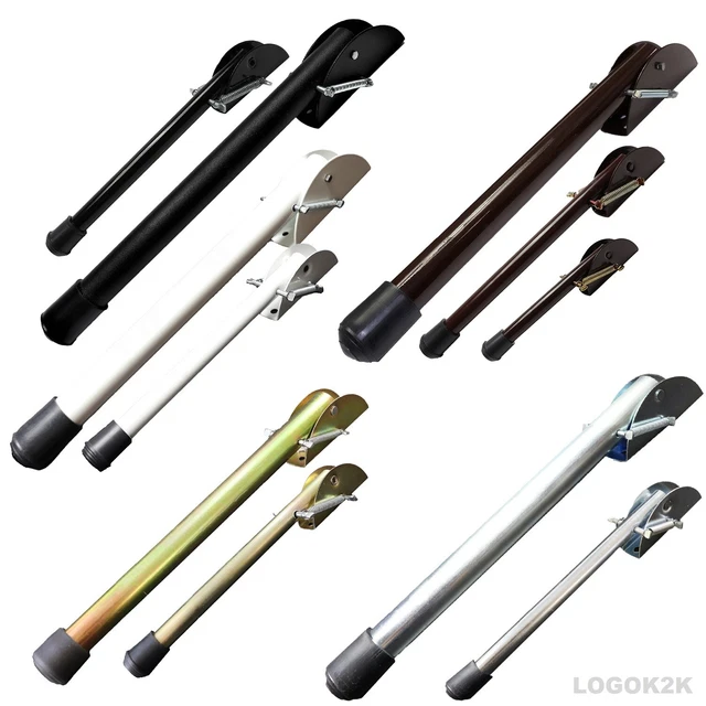 KICK DOWN STAY Door Stop 12" And 8" Spring Loaded Long Heavy Duty