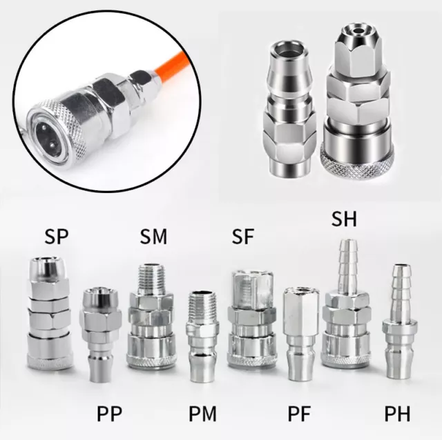 Pneumatic C Type Self-Locking Connector Quick Release Fitting Line Fitting Hose