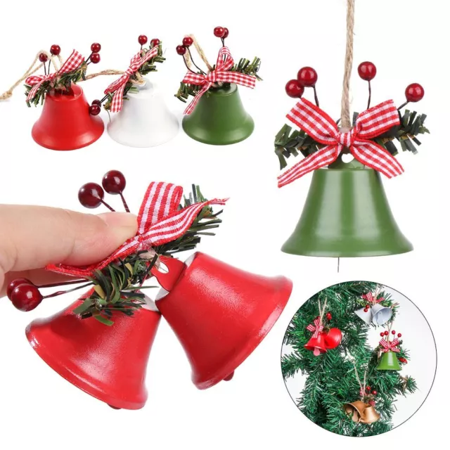 Metal Beautiful Christmas Bells Tree Decorations Hanging Decor Jingle Bells