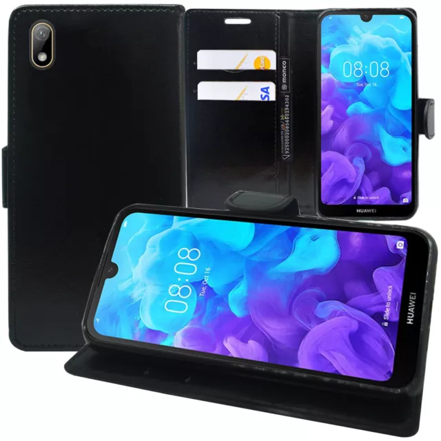 Etui Coque Housse Portefeuille Rabat Cuir PU Support Vidéo Model HUAWEI