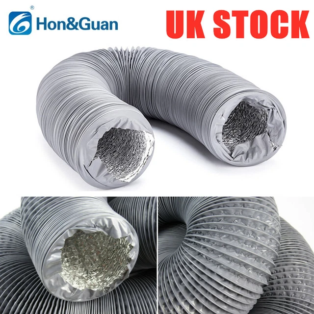 FLEXIBLE DUCTING HOSE Duct Hose Pipe Ventilation Hose Ø 200mm 10m For